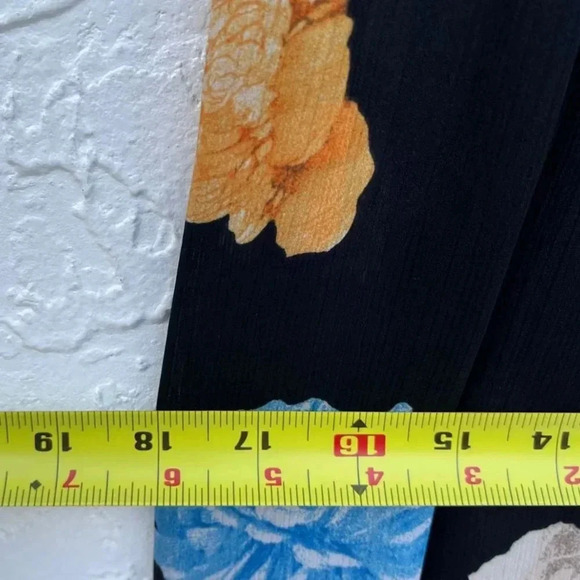 Zara Womens Elegant Floral Print Long Flowy Stylish Jumpsuit Multicolor Sz M - Picture 3 of 11